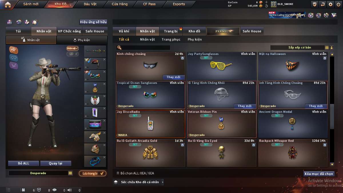shop acc cf uy tin gia re